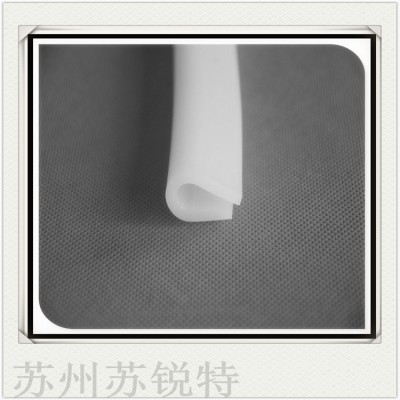 白色透明硅胶E型密实防尘耐高温密封条