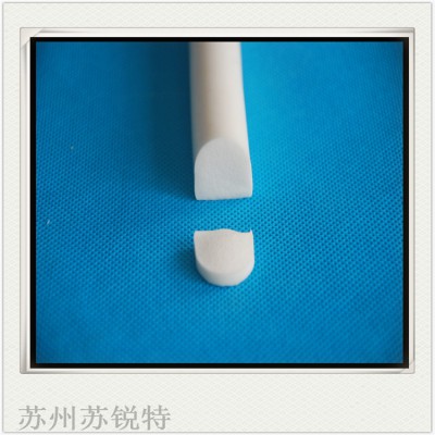 白色硅胶D型实心防尘耐高温密封条