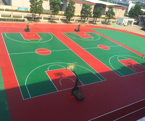 塑胶篮球场面层硅PU 南宁有工厂生产硅PU材料 康奇体育