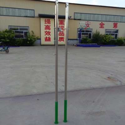重庆厂家直销插地式羽毛球柱预埋式羽毛球柱网球排球柱
