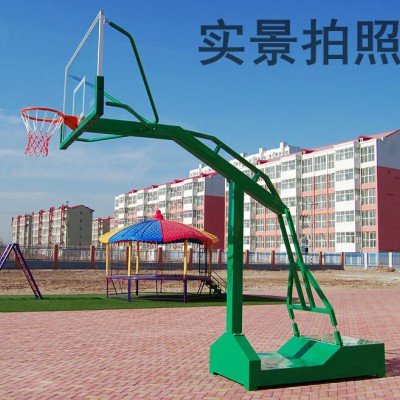 四川生产厂家专供移动式单臂篮球架平箱凹箱地埋式篮球架直销