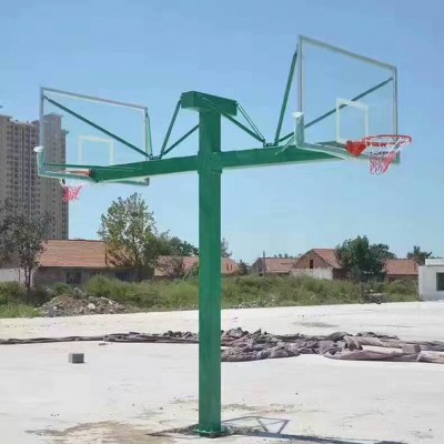 江西专供标准篮球架海燕式固定双位篮球架移动式箱体篮球架