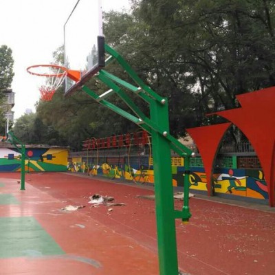 江苏厂家直销地埋式单臂篮球架地埋式篮球架移动箱体标准篮球架