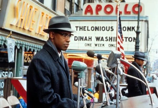 Denzel Washington in a scene from 'Malcolm X.'