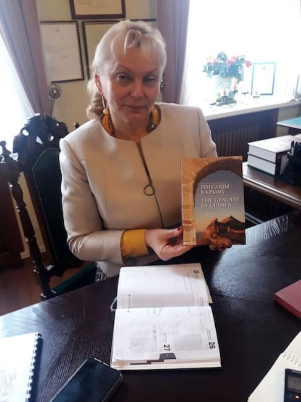 Nelia Kukovalska, director of the entity respo<em></em>nsible for Crimean monuments, in October 2019.   