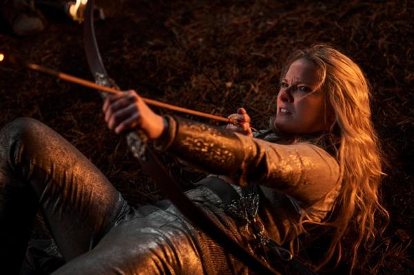 Morfydd Clark as Galadriel in "Rings of Power." 