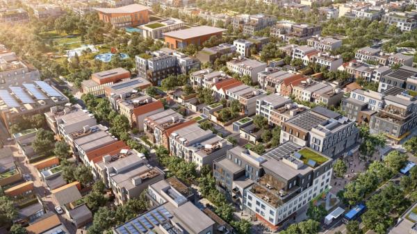 Aerial view of the proposed California Forever city, a co<em></em>ntroversial billion-dollar project aiming to ease commutes and housing costs