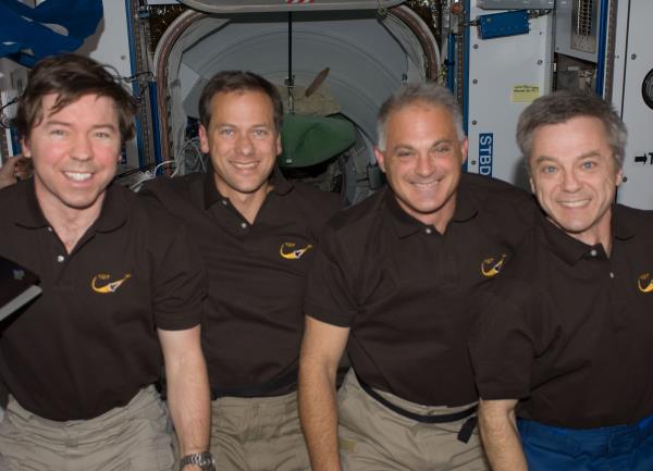 A medical co<em></em>nvention in space - the first time four medical doctors flew in space at the same time