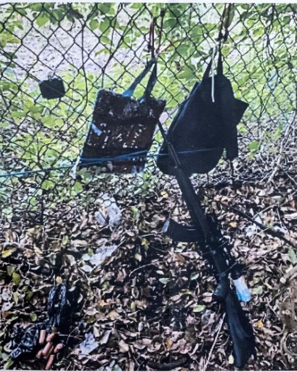 Routh allegedly left behind a GoPro camera, two backpacks and an AK-47.