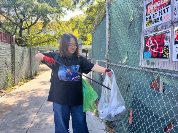 Joyce Xu, a Sanitation Foundation volunteer.