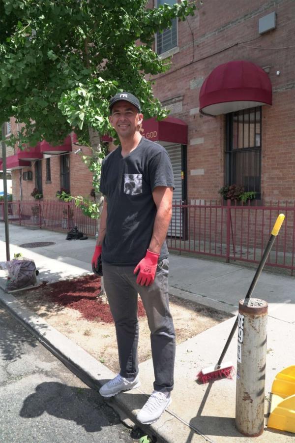 Richard Lesmes, a Sanitation Foundation volunteer.