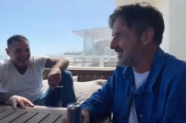 Shifty Shellshock with actor David Arquette.
