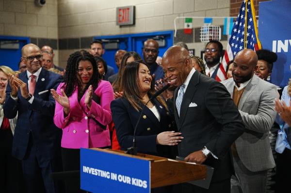 Mayor Eric Adams announced that Deputy Chancellor Melissa Aviles-Ramos will take over as New York City schools chancellor after David Banks leaves office.