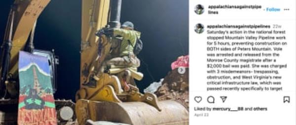 Dakota Access pipeline water protectors face off with various law enforcement agencies on 22 February 2017.