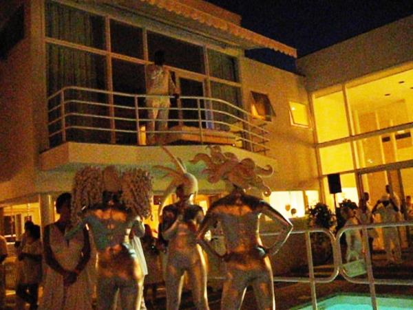 a party scene taken later in the night 