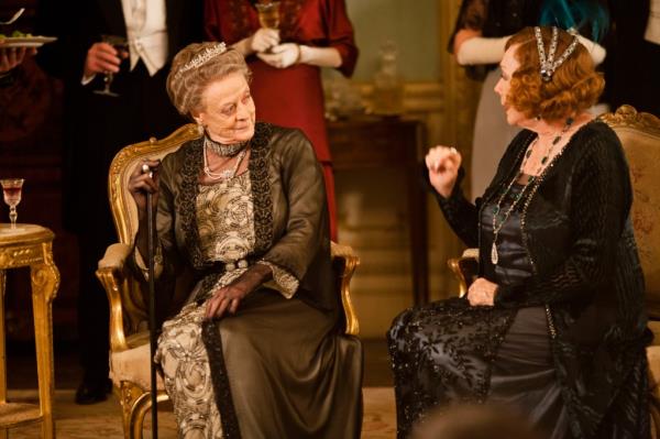 Maggie Smith and Shirley MacLaine on Season 3 of "Downton Abbey."
