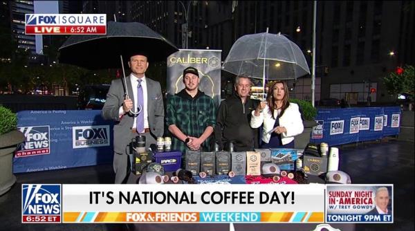 ‘Fox & Friends Weekend’ crew celebrates Natio<em></em>nal Coffee Day in FOX Square