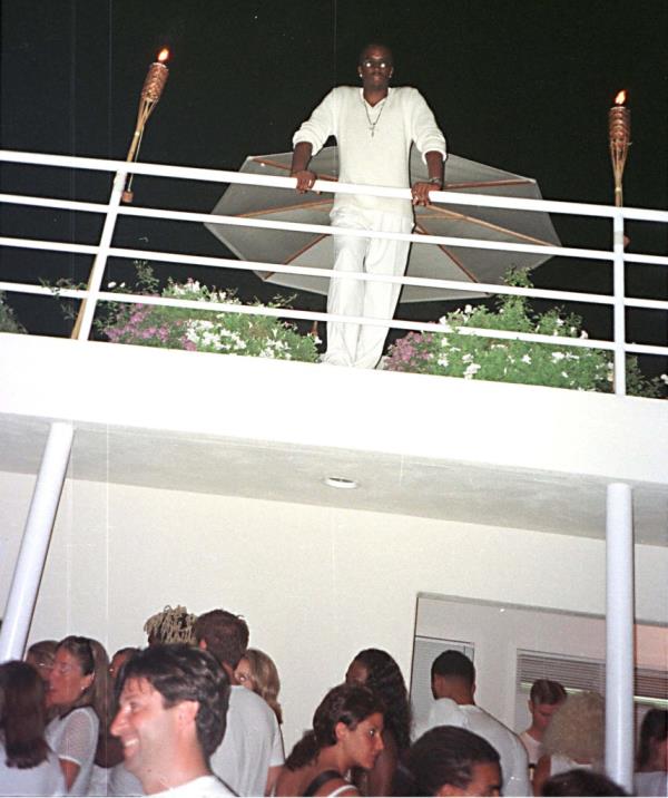 A photo of Sean "Diddy" Combs at his 1998 Labor Day party.