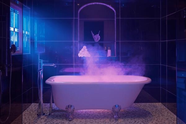 The home features a claw bathtub. 