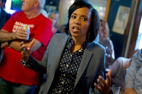 According to docu<em></em>ments, Prince George's County Executive Angela Alsobrooks was late paying thousands of dollars in homeowners association fees.