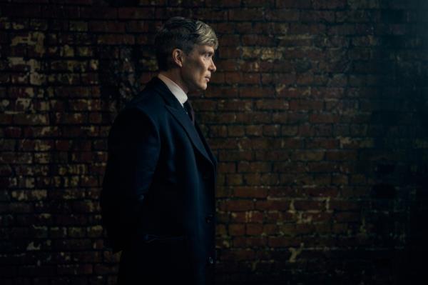 Cillian Murphy as Tommy Shelby in the first look photo for the "Peaky Blinders" movie. 