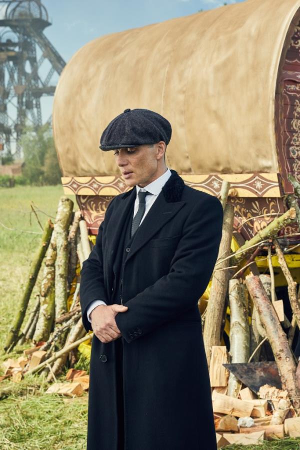 Cillian Murphy as Tommy Shelby. 