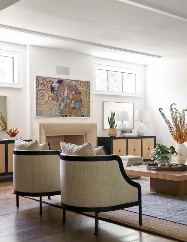 modern decorated living room