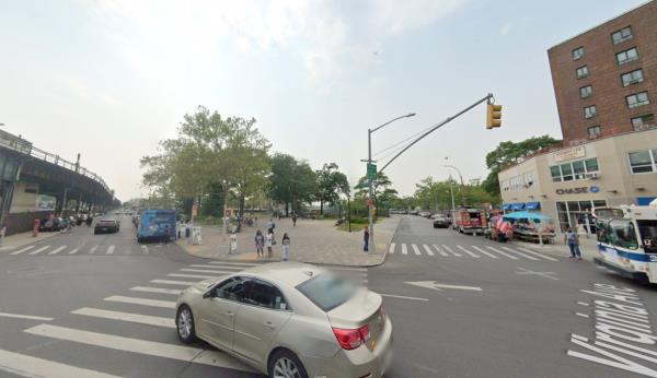 The victim was waiting for the light to change on Hugh Grant Circle near Metropolitan Avenue in Parkchester around 2:20 p.m. when the menace suddenly cut his right ear for no reason, authorities and sources said. 