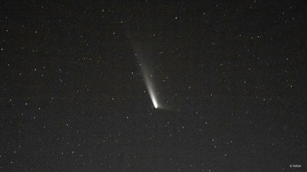 Comet A3 pictured a<em></em>bout 99.4 million miles away from Earth by NASA astro<em></em>naut Matthew Dominick aboard the Internatio<em></em>nal Space Station. Pic: NASA