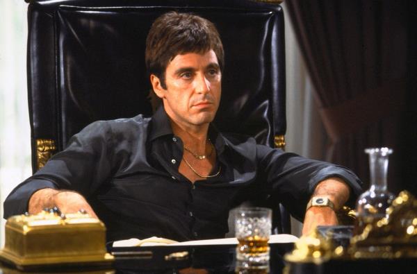 Al Pacino in "Scarface" circa 1983.
