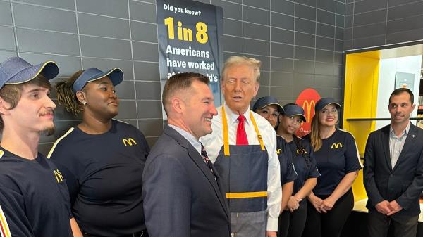 Do<em></em>nald Trump at McDonald's