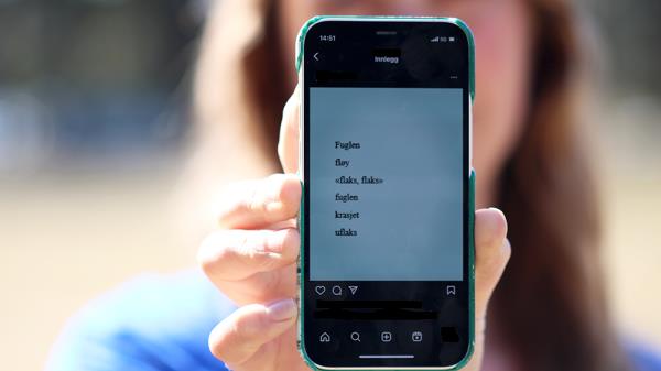 Person holding smartphone