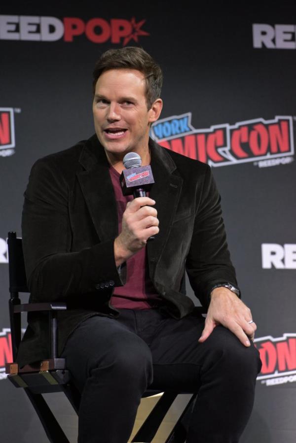 Chris Pratt at "The Electric State" panel at NYCC 2024