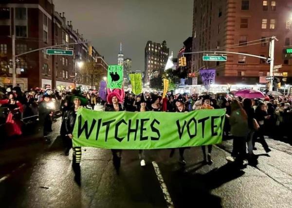 Witches Votes plans to march in the Village Halloween Parade to "cast spells for cast ballots."