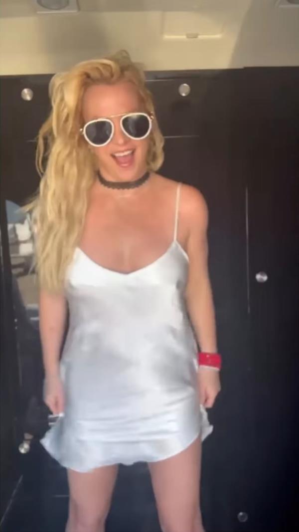 Britney Spears in an Instagram video