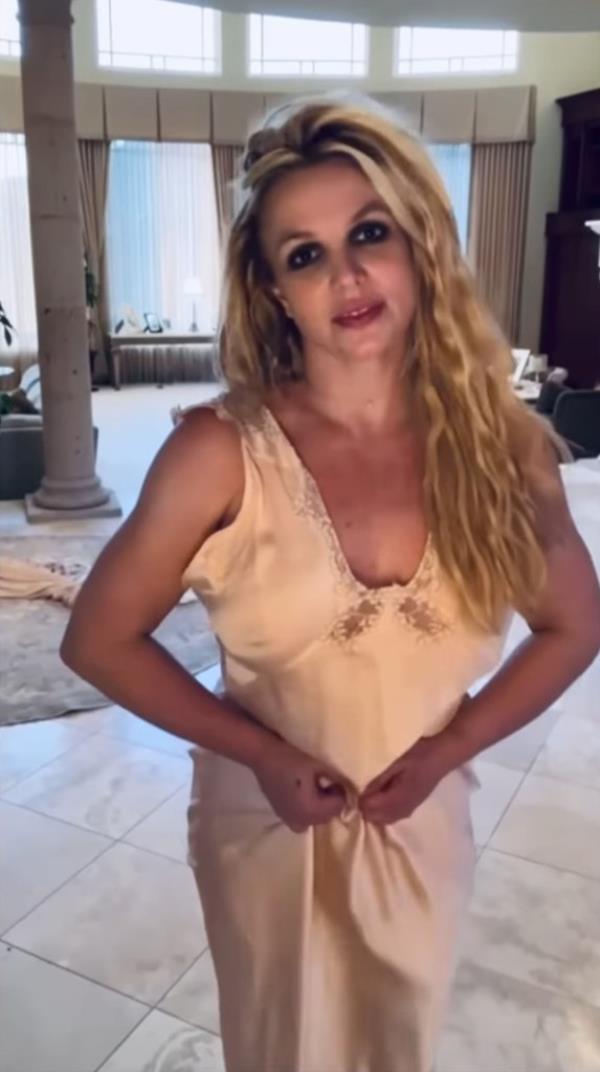 Britney Spears in an Instagram video