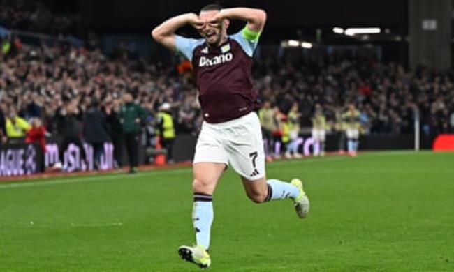 John McGinn celebrates after opening the scoring.