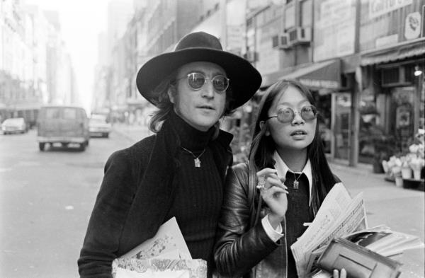 John Lennon and May Pang in October 1974