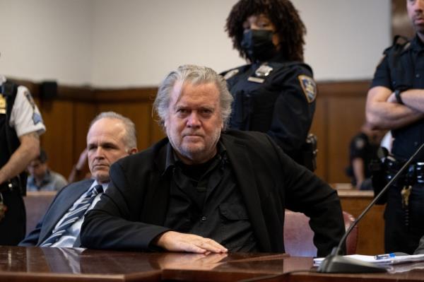 Steve Bannon appears in Manhattan Supreme Court. 