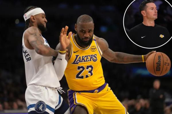 Redick had issues with the balls, such as the one seen here.