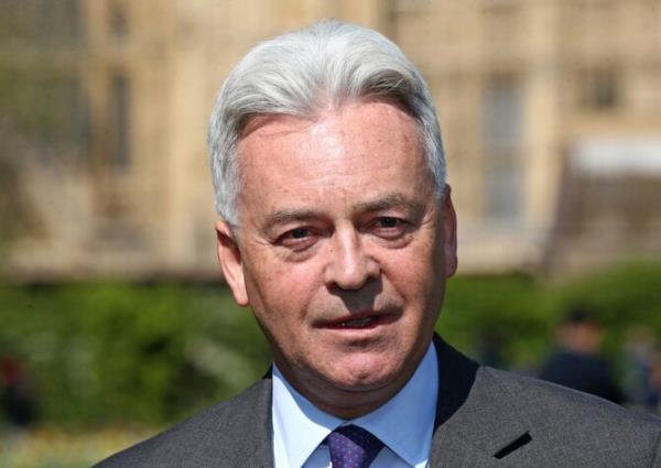 Alan Duncan was speaking in a video interview with Palestinian journalist Ahmed Alnaouq, which was published on Thursday by Palestine Deep Dive. (AFP/File Photo)