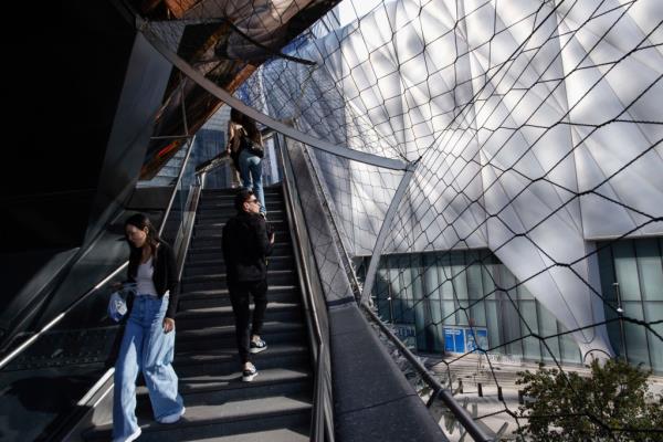 interior of the safety netting at The Vessel in Hudson Yards
