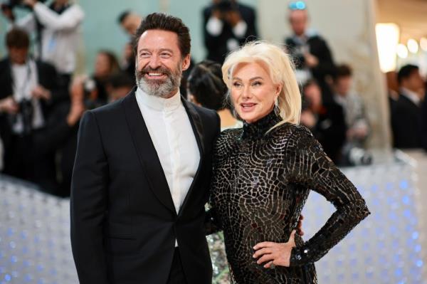 Sutton Foster and Hugh Jackman at the 66th annual Tony Awards in 2022.