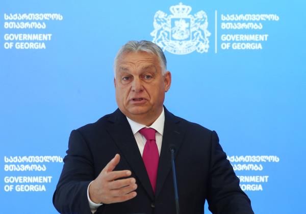 Hungarian Prime Minister Viktor Orban meets his Georgian counterpart Irakli Kobakhidze in Tbilisi