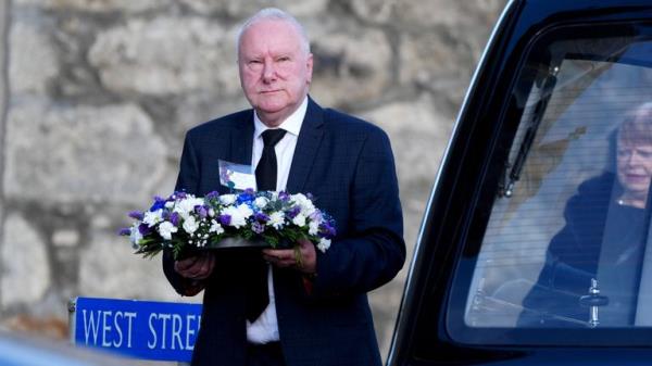 Former MSP Alex Neil arriving for the funeral service for former first minister of Scotland Alex Salmond, at Strichen Parish Church in Strichen, Fraserburgh. The former Alba Party and SNP leader died of a heart attack while attending a co<em></em>nference in North Macedo<em></em>nia earlier this month. Picture date: Tuesday October 29, 2024.