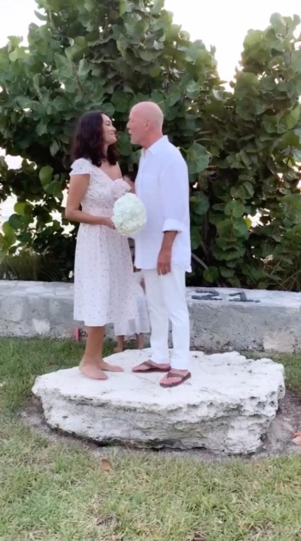 Bruce Willis in a birthday post from March 2023